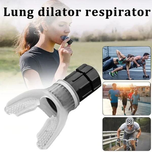 Sports Breathing Trainer – Exercise Lung Respirator with Mouthpiece for Fitness and Health Care - Image 5